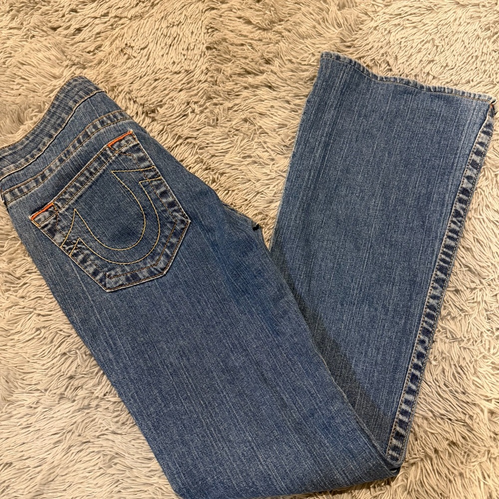 True Religion Women's Medium Blue Boot Cut Jeans